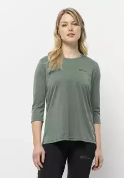 Функциональная рубашка Jack Wolfskin "CROSSTRAIL 3/4 T W", зеленый