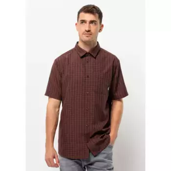 Функциональная рубашка Jack Wolfskin "EL DORADO SHIRT MEN", цвет Dark-Mahogany-Check
