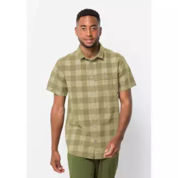 Функциональная рубашка Jack Wolfskin "HIGHLANDS SHIRT M", цвет Bay-Leaf-Check