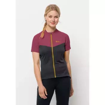 Функциональная рубашка Jack Wolfskin "MOROBBIA FZ T W", цвет Sangria-Red