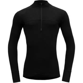 Функциональная рубашка Lauparen Merino 190 Zip Neck Man черная DEVOLD, цвет schwarz