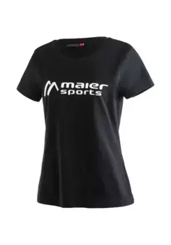 Функциональная рубашка Maier Sports "MS Tee W", универсальная рубашка с круглым вырезом из эластичного материала, черный