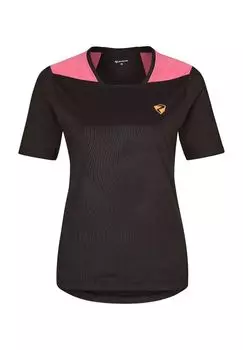 Функциональная рубашка Наделия Леди, быстросохнущая, с логотипом, женская ziener, черный