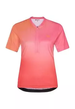 Функциональная рубашка Наладия Леди, быстросохнущая, градиент цвета, женская ziener, цвет Red Cheek