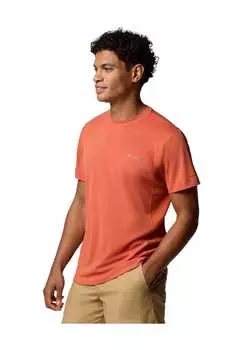 Функциональная рубашка "ноль правил" с круглым вырезом Columbia, цвет 851 tuscan