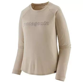 Функциональная рубашка Patagonia L/S Cap Cool Trail Graphic Shirt, цвет Outline Text Logo: Pumice