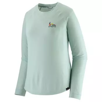 Функциональная рубашка Patagonia L/S Cap Cool Trail Graphic Shirt, цвет Lose It: Wispy Green
