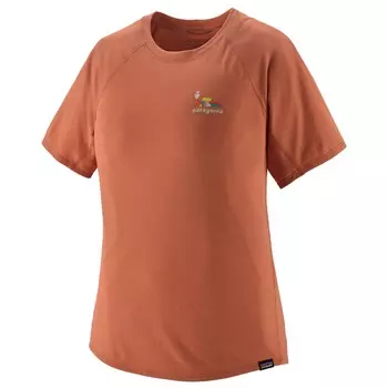 Функциональная рубашка Patagonia Women's Cap Cool Trail Graphic Shirt, цвет Lose It/Sienna Clay
