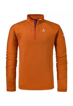 Функциональная рубашка, плоские швы, утепленная, мужская Schoffel, цвет 5845 Turmeric