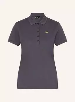 Функциональная рубашка поло core lady Ea7 Emporio Armani, синий