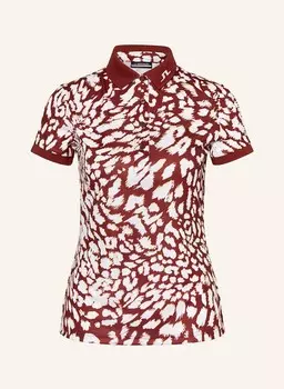 Функциональная рубашка-поло J.LINDEBERG, цвет DUNKELROT/CREME/HELLGELB