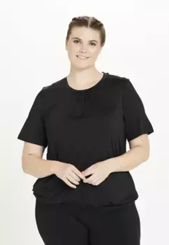 Функциональная рубашка Q by Endurance "Cella W" с изящными укороченными деталями, черный