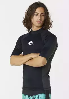 Функциональная рубашка Rip Curl "WAVES UPF PERF S/S", черный