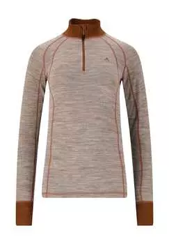 Функциональная рубашка с длинными рукавами и практичной застежкой-молнией Whistler, серый