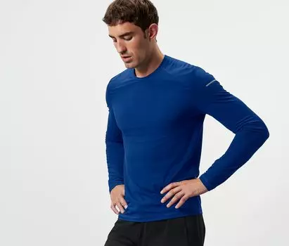 Функциональная рубашка с длинными рукавами Tchibo, синий