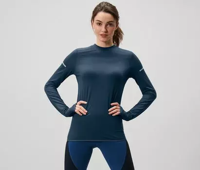 Функциональная рубашка с длинными рукавами Tchibo, темно-синий