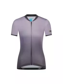 Функциональная рубашка SHIMANO Short Sleeve Jersey Woman's EVOLVE Avventura, фиолетовый