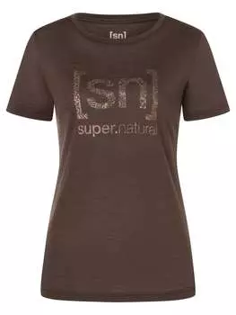 Функциональная рубашка super.natural, коричневый