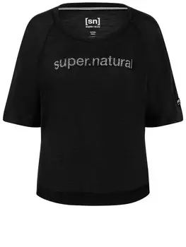 Функциональная рубашка super.natural Merino T-Shirt W LIQUID FLOW TEE, черный