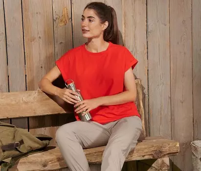 Функциональная рубашка Tchibo, красный-оранжевый