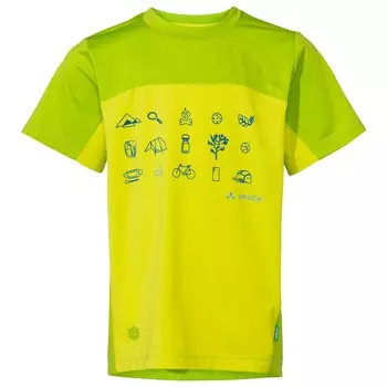 Функциональная рубашка Vaude Kid's Solaro T Shirt II, цвет Bright Green