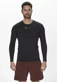 Функциональная рубашка Virtus "BONDER M L/S Baselayer", с быстросохнущей технологией QUICK DRY, черный