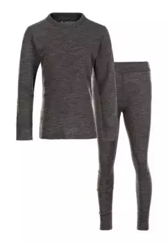 Функциональная рубашка ZIGZAG "WENDELL KIDS WOOL" из мериносовой шерсти без мулинга, черный