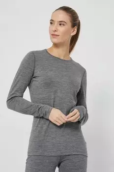 Функциональная шерстяная рубашка с длинным рукавом. Icebreaker, серый