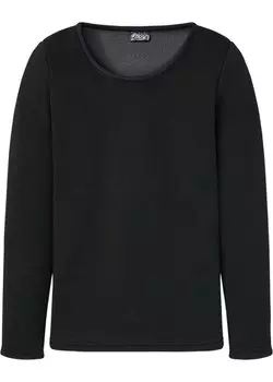 Функциональная терморубашка с уютной флисовой подкладкой Bpc Bonprix Collection, черный