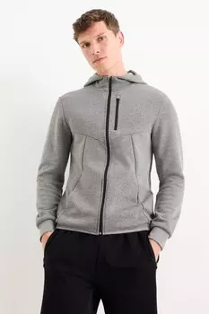 Функциональная толстовка с капюшоном C&A Active, серый