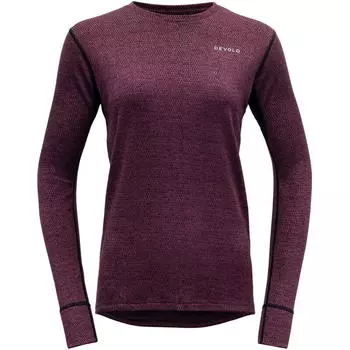 Функциональная велосипедная рубашка Klvstien Merino Shirt MWN свекольный меланж DEVOLD, цвет rot
