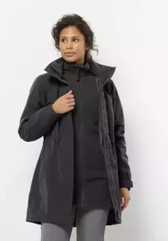 Функциональное пальто 3-в-1 Jack Wolfskin "OTTAWA COAT", черный