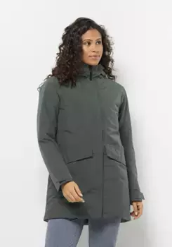 Функциональное пальто Jack Wolfskin "TEMPELHOF COAT W", зеленый