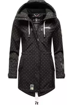 Функциональное пальто Marikoo "Zimtzicke", спортивная парка из софтшелла с капюшоном, цвет Shadow
