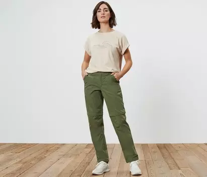 Функциональные брюки 2 в 1 Tchibo, хаки