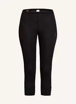 Функциональные брюки-белье active warm eco с укороченной длиной штанин odlo, черный