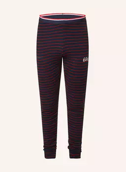 Функциональные брюки-белье active warm originals stripe odlo, цвет DUNKELBLAU/ROT