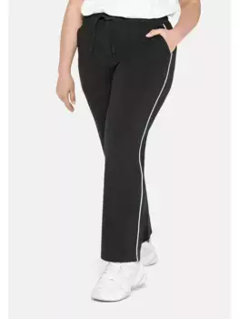 Функциональные брюки Sheego "больших размеров", широкой формы, дышащие, черный