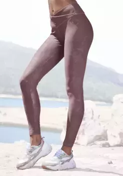 Функциональные леггинсы LASCANA ACTIVE с мерцающим принтом, розовый