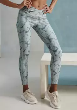 Функциональные леггинсы LASCANA ACTIVE "спортивные леггинсы" со сплошным принтом, зеленый