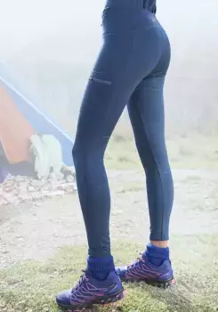 Функциональные леггинсы LASCANA ACTIVE, треккинговые брюки с карманами на молнии, цвет Petrol