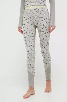 Функциональные леггинсы среднего веса Lifa Merino Helly Hansen, зеленый