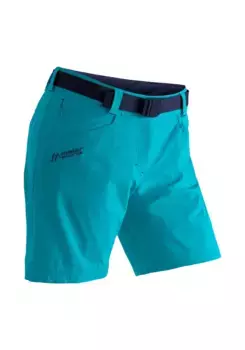 Функциональные шорты Maier Sports "Lulaka Shorts", женские шорты, короткие походные брюки, уличные брюки с 4 карманами, стандартного кроя, бирюзовый
