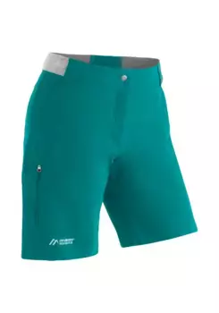 Функциональные шорты Maier Sports "Norit Short W", женские шорты, короткие уличные брюки, бермуды с 5 карманами, стандартный крой, зеленый