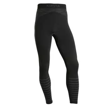 Функциональные тайтсы для футбола Keepdry 500 термокомфорт женские/мужские черные KIPSTA, черный/угольно-серый