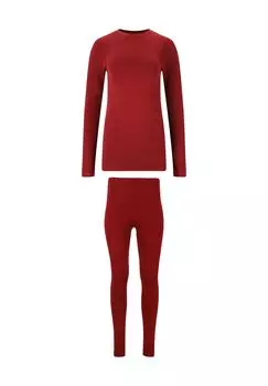Функциональный комплект нижнего белья Mall из рубашки с длинными рукавами и колготок WHISTLER, цвет 4260 Sun-dried Tomato