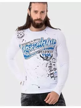 Функциональный лонгслив Cipo & Baxx, белый