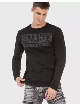 Функциональный лонгслив Cipo & Baxx, черный