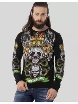 Функциональный лонгслив Cipo & Baxx, черный