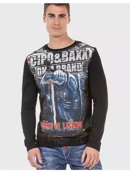 Функциональный лонгслив Cipo & Baxx, черный